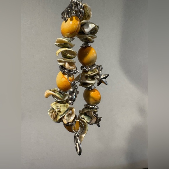 Boho Chic Shell & Gemstone Charm
Bracelet - Picture 7 of 8